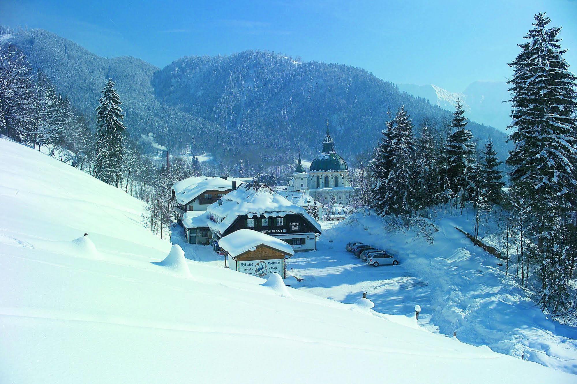 Gasthof Blaue Gams Ettal Exteriör bild
